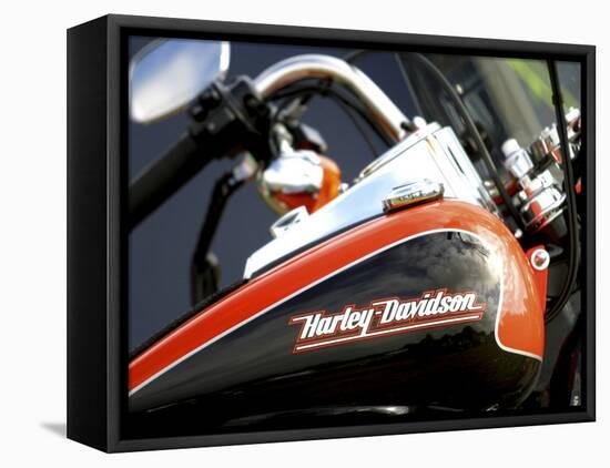 Harley Davidson Motorcycle-null-Framed Premier Image Canvas