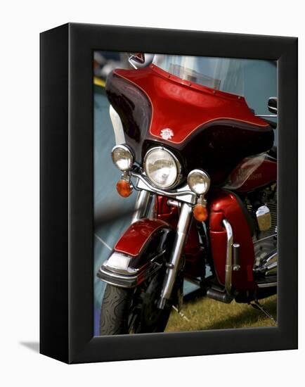 Harley Davidson Motorcycle-null-Framed Premier Image Canvas