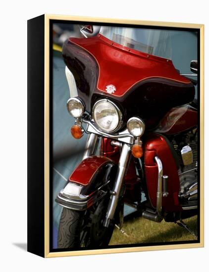 Harley Davidson Motorcycle-null-Framed Premier Image Canvas