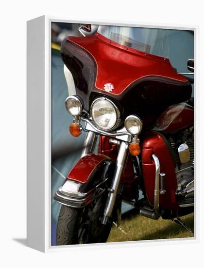 Harley Davidson Motorcycle-null-Framed Premier Image Canvas