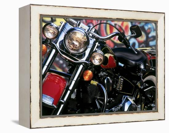 Harley Davidson Motorcycle-null-Framed Premier Image Canvas