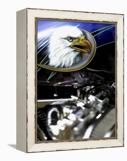 Harley Davidson Motorcycle-null-Framed Premier Image Canvas