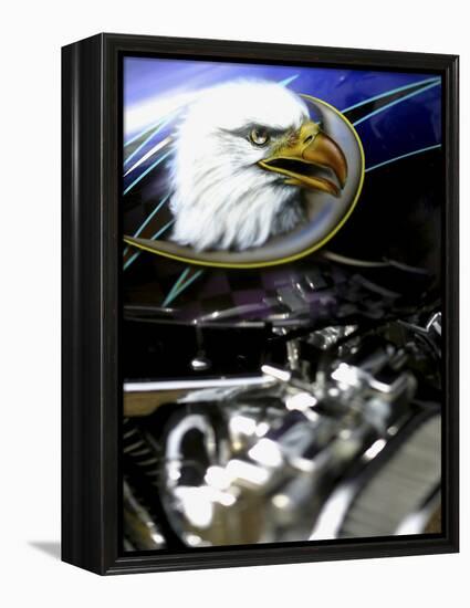 Harley Davidson Motorcycle-null-Framed Premier Image Canvas