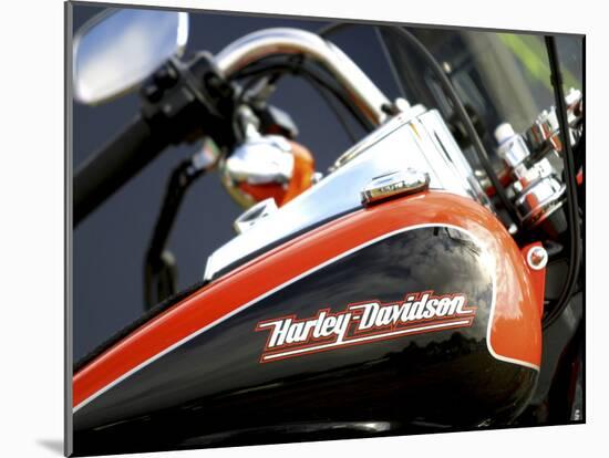 Harley Davidson Motorcycle-null-Mounted Photographic Print