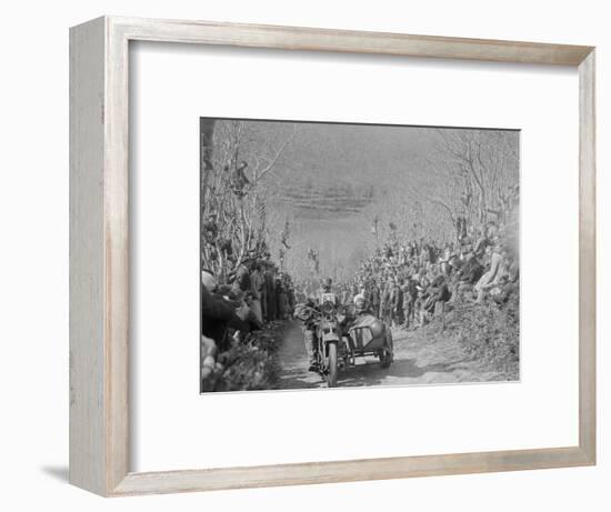 Harley-Davidson of RW Praill, MCC Lands End Trial, Hustyn Hill, Wadebridge, Cornwall, 1933-Bill Brunell-Framed Photographic Print