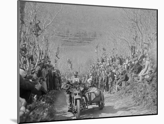 Harley-Davidson of RW Praill, MCC Lands End Trial, Hustyn Hill, Wadebridge, Cornwall, 1933-Bill Brunell-Mounted Photographic Print