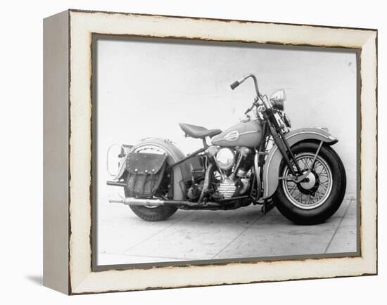 Harley-Davidson Racing Motorcycle-Loomis Dean-Framed Premier Image Canvas