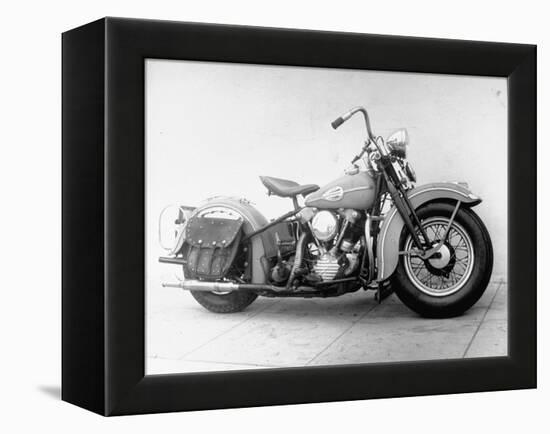 Harley-Davidson Racing Motorcycle-Loomis Dean-Framed Premier Image Canvas