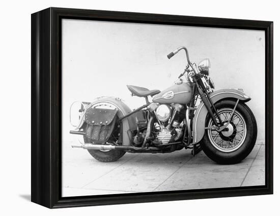 Harley-Davidson Racing Motorcycle-Loomis Dean-Framed Premier Image Canvas