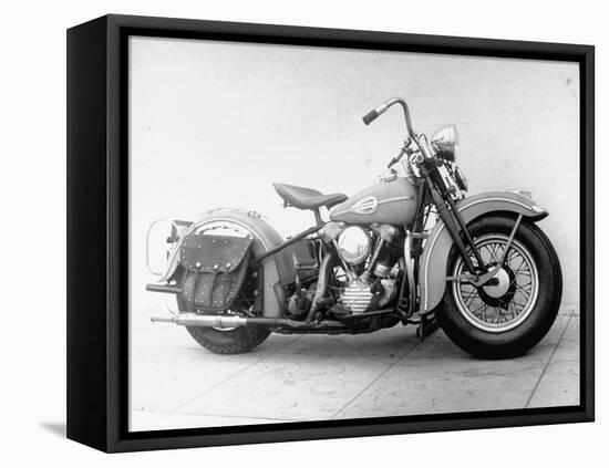 Harley-Davidson Racing Motorcycle-Loomis Dean-Framed Premier Image Canvas