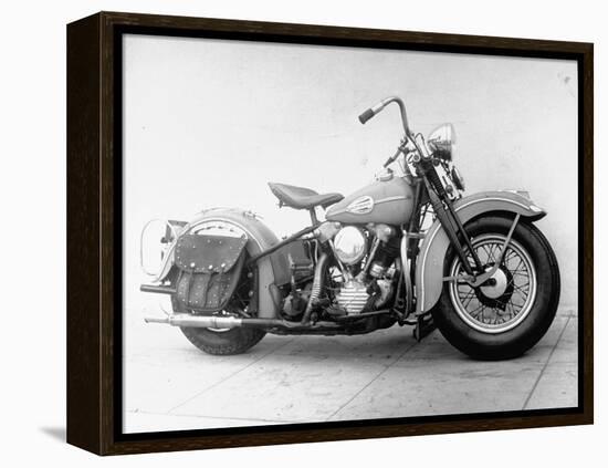 Harley-Davidson Racing Motorcycle-Loomis Dean-Framed Premier Image Canvas