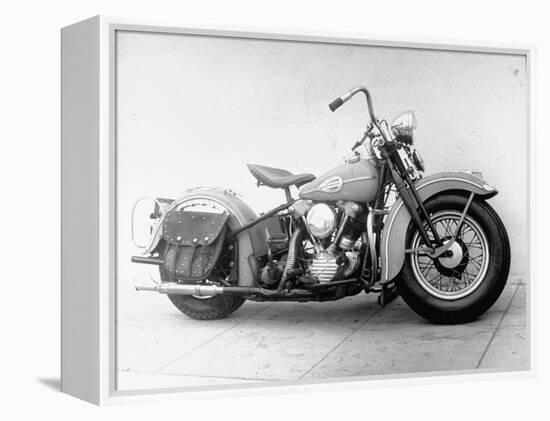 Harley-Davidson Racing Motorcycle-Loomis Dean-Framed Premier Image Canvas