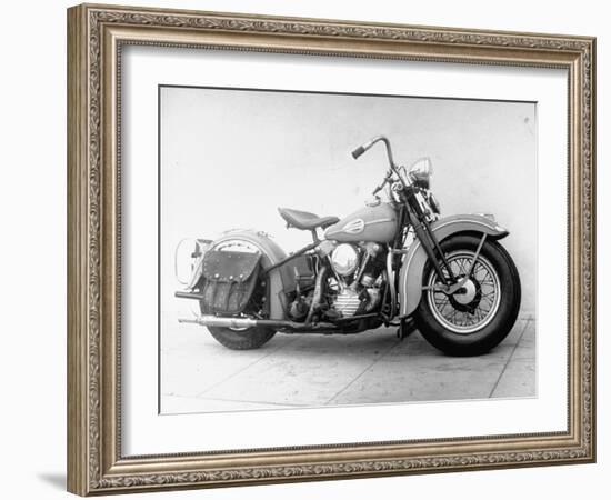 Harley-Davidson Racing Motorcycle-Loomis Dean-Framed Photographic Print