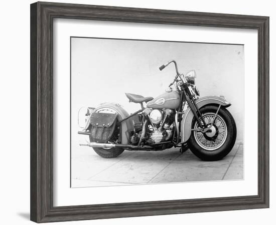 Harley-Davidson Racing Motorcycle-Loomis Dean-Framed Photographic Print