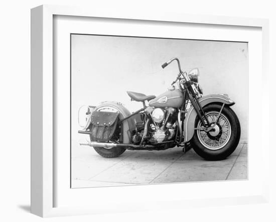 Harley-Davidson Racing Motorcycle-Loomis Dean-Framed Photographic Print