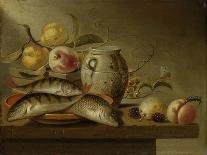 Still Life with Earthenware Jar, Fish and Fruit-Harmen Steenwijck-Art Print