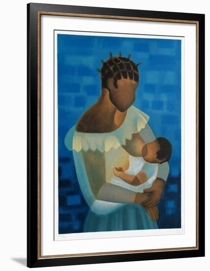 Harmonie en bleu-Louis Toffoli-Framed Limited Edition