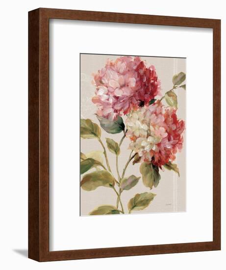 Harmonious Hydrangeas Linen-Lisa Audit-Framed Art Print