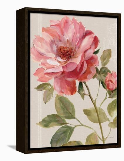 Harmonious Rose Linen-Lisa Audit-Framed Stretched Canvas