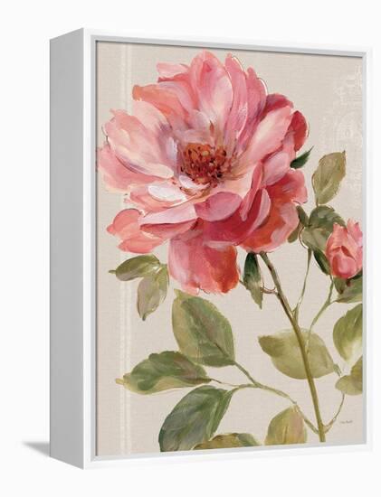 Harmonious Rose Linen-Lisa Audit-Framed Stretched Canvas