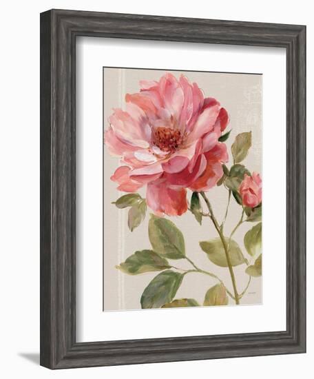 Harmonious Rose Linen-Lisa Audit-Framed Art Print