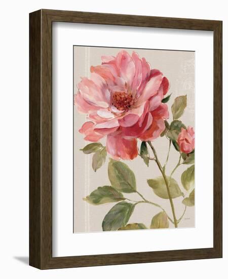 Harmonious Rose Linen-Lisa Audit-Framed Art Print