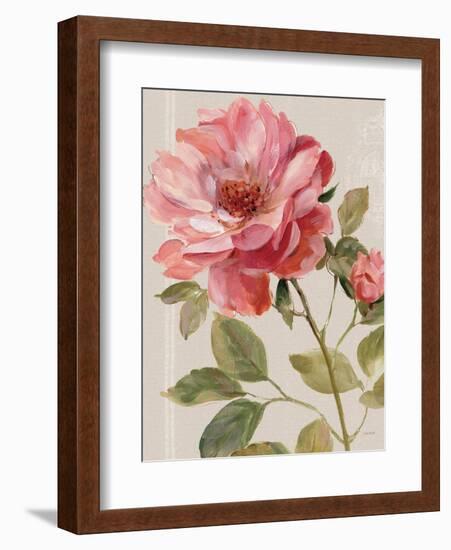 Harmonious Rose Linen-Lisa Audit-Framed Art Print