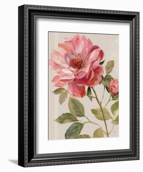 Harmonious Rose Linen-Lisa Audit-Framed Art Print