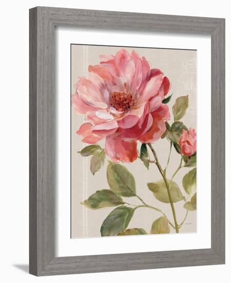 Harmonious Rose Linen-Lisa Audit-Framed Art Print