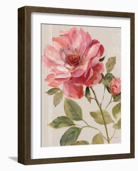 Harmonious Rose Linen-Lisa Audit-Framed Art Print