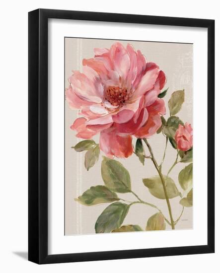 Harmonious Rose Linen-Lisa Audit-Framed Art Print