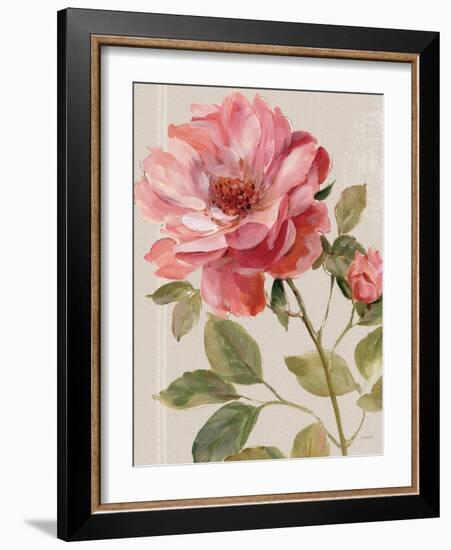 Harmonious Rose Linen-Lisa Audit-Framed Art Print