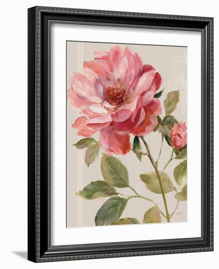 Harmonious Rose Linen-Lisa Audit-Framed Art Print