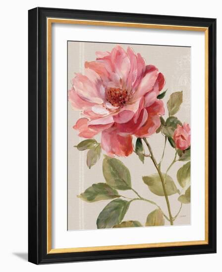 Harmonious Rose Linen-Lisa Audit-Framed Art Print