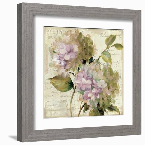 Harmonious V Marche de Fleurs Script-Lisa Audit-Framed Art Print