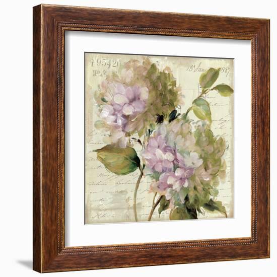 Harmonious V Marche de Fleurs Script-Lisa Audit-Framed Art Print