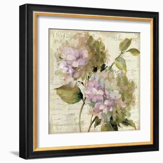 Harmonious V Marche de Fleurs Script-Lisa Audit-Framed Art Print