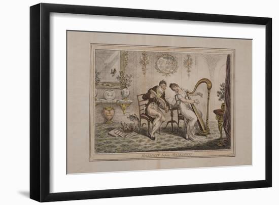 Harmony before Matrimony, Published by Hannah Humphrey, 1805-James Gillray-Framed Giclee Print