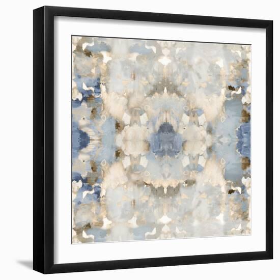 Harmony Blue and Brown III-Ellie Roberts-Framed Art Print