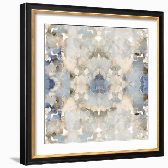 Harmony Blue and Brown III-Ellie Roberts-Framed Art Print