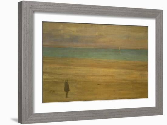 Harmony in Blue and Silver: Trouville, 1865-James Abbott McNeill Whistler-Framed Giclee Print