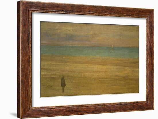 Harmony in Blue and Silver: Trouville, 1865-James Abbott McNeill Whistler-Framed Giclee Print