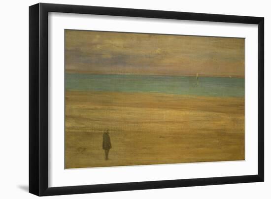 Harmony in Blue and Silver: Trouville, 1865-James Abbott McNeill Whistler-Framed Giclee Print