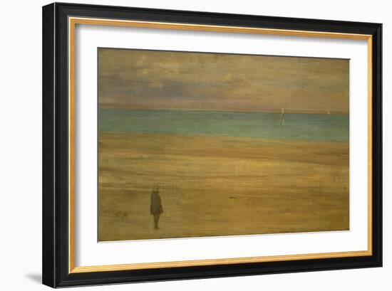 Harmony in Blue and Silver: Trouville, 1865-James Abbott McNeill Whistler-Framed Giclee Print