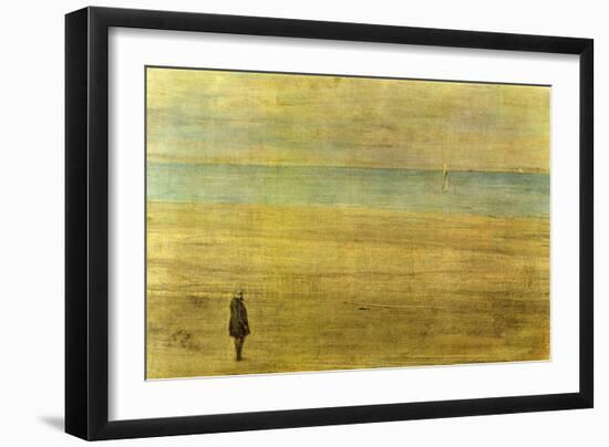 Harmony In Blue and Silver - Trouville-James Abbott McNeill Whistler-Framed Art Print