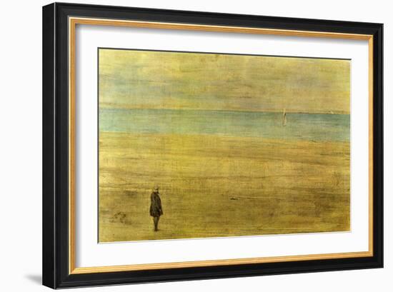 Harmony In Blue and Silver - Trouville-James Abbott McNeill Whistler-Framed Art Print