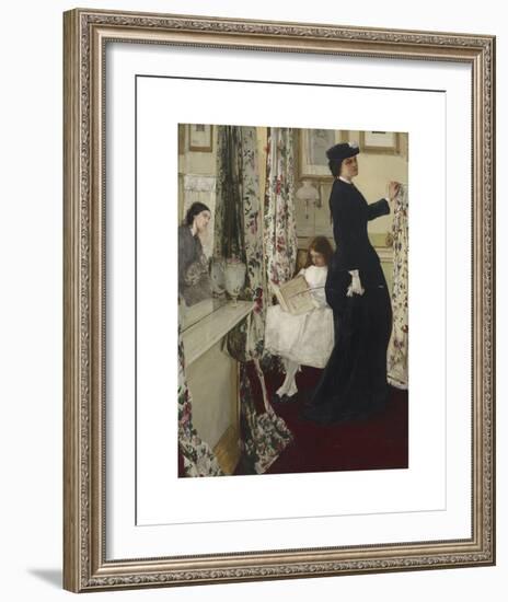 Harmony in Green and Rose - The Music Room-James McNeill Whistler-Framed Premium Giclee Print