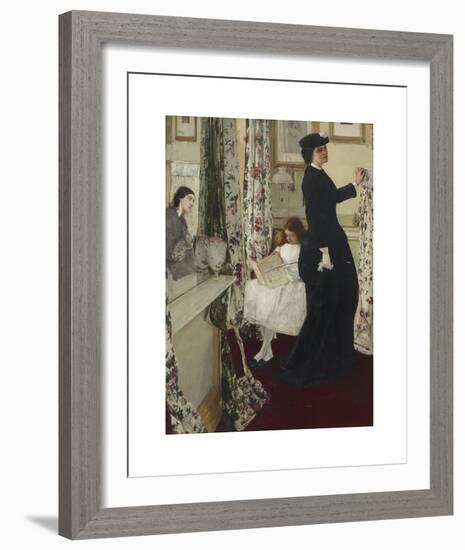 Harmony in Green and Rose - The Music Room-James McNeill Whistler-Framed Premium Giclee Print