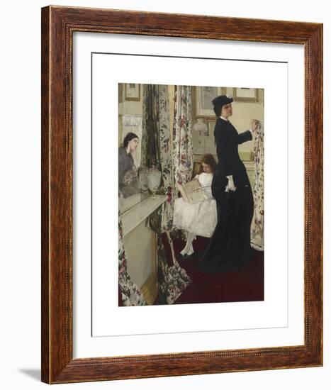 Harmony in Green and Rose - The Music Room-James McNeill Whistler-Framed Premium Giclee Print