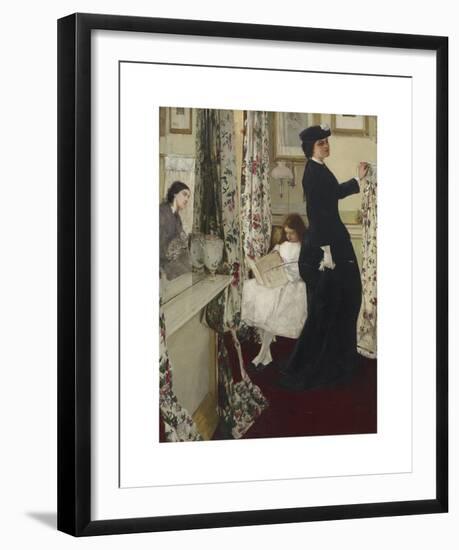 Harmony in Green and Rose - The Music Room-James McNeill Whistler-Framed Premium Giclee Print